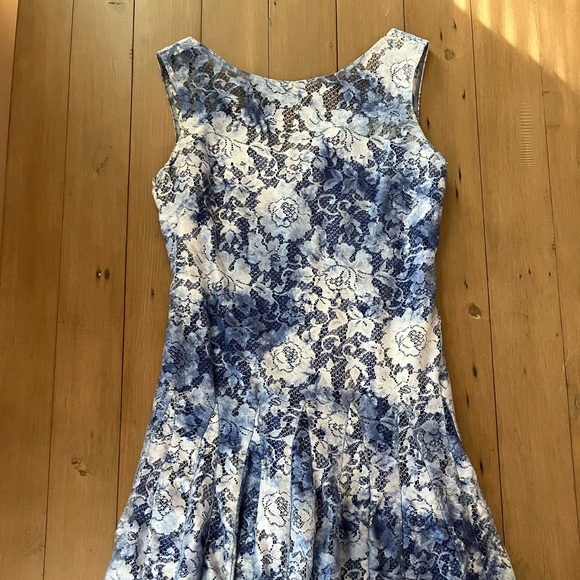 Betsey Johnson Dresses & Skirts - Betsey Johnson Blue Floral Dress Size 6